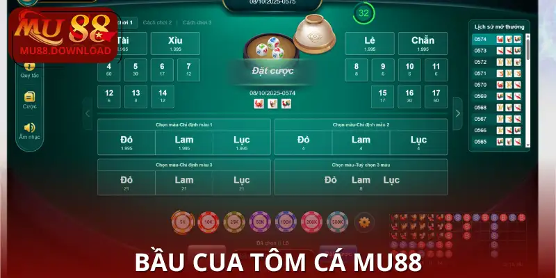 Bầu Cua Tôm Cá MU88